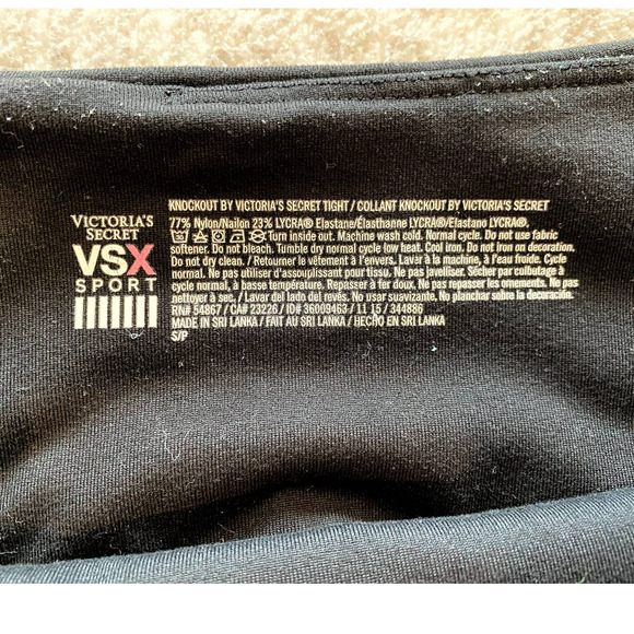 Knockout by Victoria's Secret VSX Sport Black Leggings Womens Size S - Picture 5 of 6